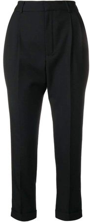 pleated tailored trouser