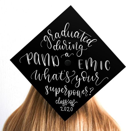 Graduation Cap Grad Cap Grad Cap Decal Class of 2020 | Etsy