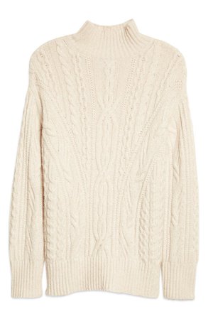 Vince Cable Extrafine Merino Wool Blend Mock Neck Sweater | Nordstrom