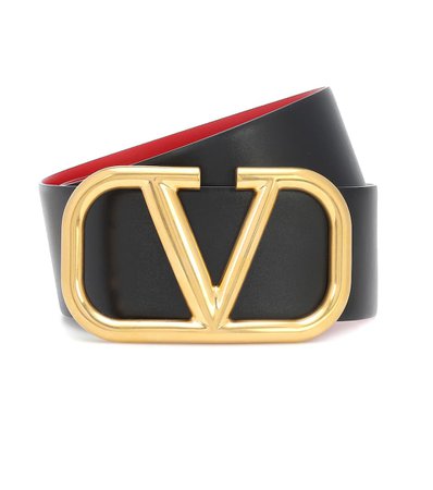 Valentino Garavani Vlogo Reversible Leather Belt - Valentino / Garavani | Mytheresa