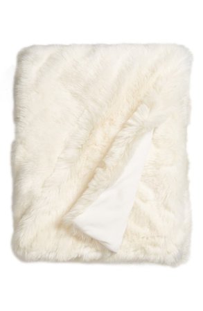 Nordstrom at Home Cuddle Up Faux Fur Throw Blanket