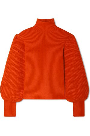Chloé | Wool-blend turtleneck sweater | NET-A-PORTER.COM