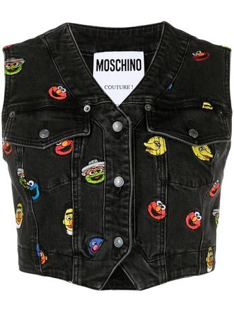 Moschino Sesame Street© Cropped Waistcoat - Farfetch