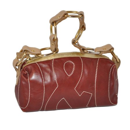 Dolce and Gabbana Multi-Textured leather bag For Sale at 1stdibs