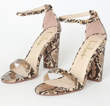 Snakeskin heels