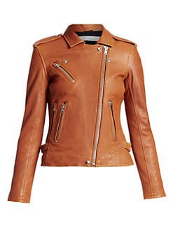 IRO Han leather moto jacket