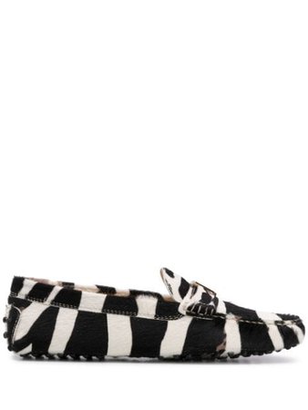 Tod's Zebra Loafers XXW00G0CY71ONZB001 Black | Farfetch