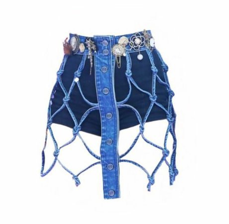 @lollialand - denim shorts with denim rope design
