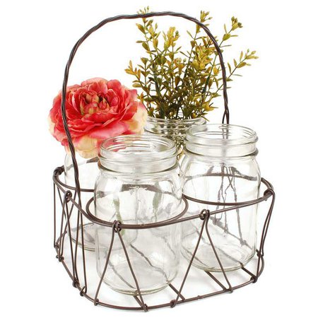 Blossom Bucket 5 Piece Basket Table Vase Set & Reviews | Wayfair.ca