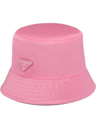 pink prada bucket hat -