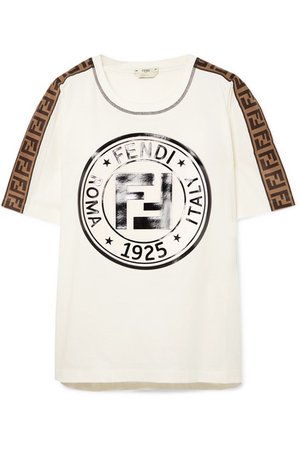 Fendi | T-shirt en jersey de coton imprimé | NET-A-PORTER.COM