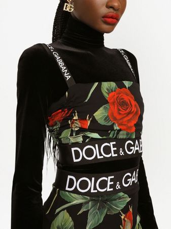 Dolce & Gabbana floral-print Cropped Top - Farfetch