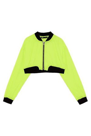 neon green jacket