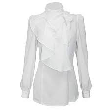 white shirt with ruffles - Google Search