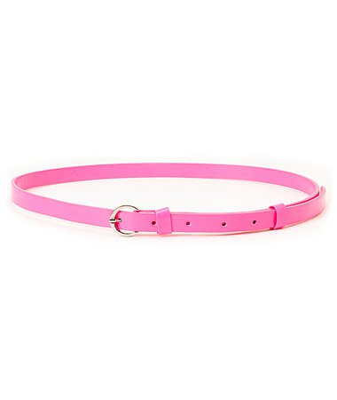 Super Trader Neon Pink Skinny Belt