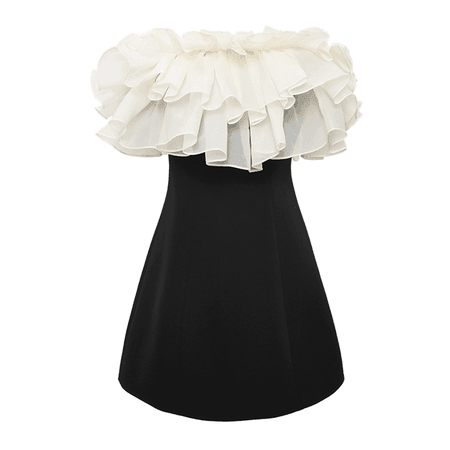 JESSICABUURMAN – JINVO Off-Shoulder Ruffled Mini Dress