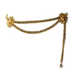 gold vintage chanel belt