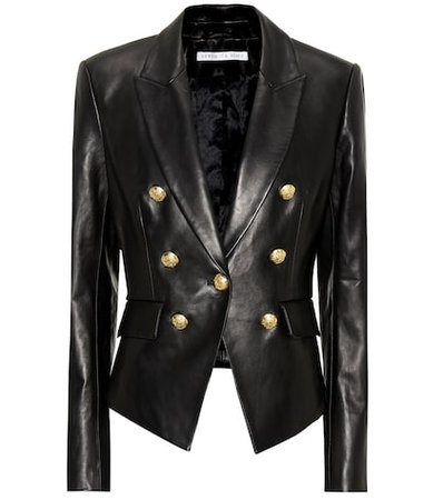Cooke leather blazer