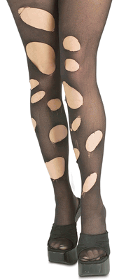 Black Torn and Ripped Tights | Black Tights | brandsonsale.com