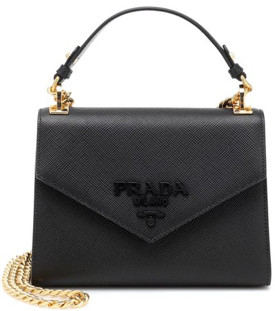 Monochrome Leather Shoulder Bag | Prada - Mytheresa