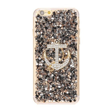Crystal Embellished Anchor Phone Case - Fits iPhone 6/7/8 Plus $5.00