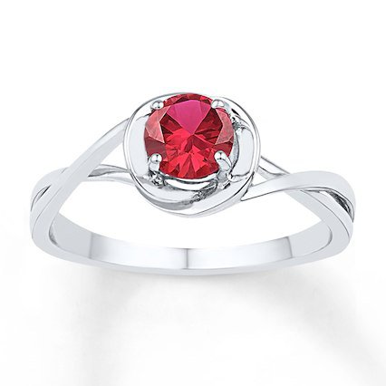 Lab-Created Ruby Ring Sterling Silver - 13431980599 - Kay