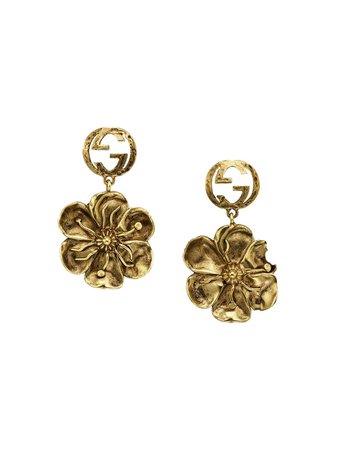 Gucci Floral Pendant Earrings | Farfetch.com