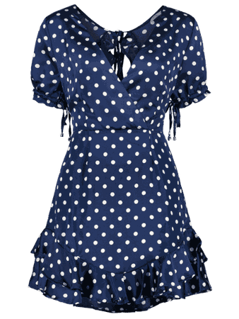 Polka Dot Ruffled Mini Dress