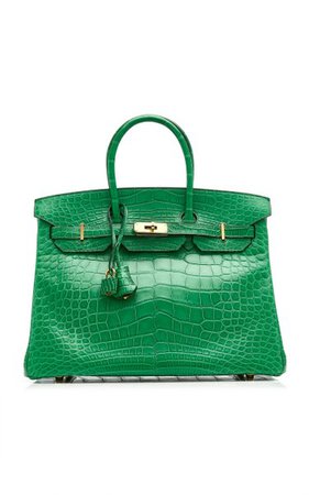 Hermès 35cm Cactus Matte Alligator Birkin Bag By Hermès Vintage By Heritage Auctions | Moda Operandi