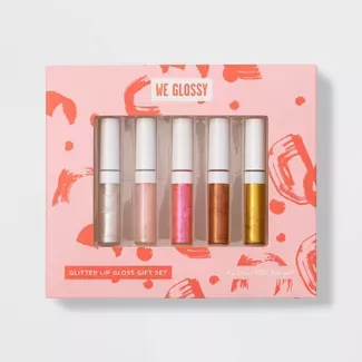 Glitter Lip Gloss Gift Set - 5pc/0.46 Fl Oz - Target Beauty™ : Target