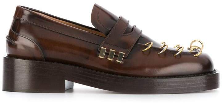 ring-detail loafers