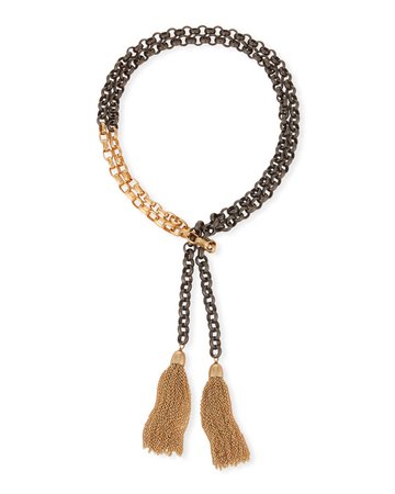 Hipchik Theodore Chain Tassel Necklace