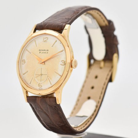 1960's Vintage Benrus 10K Yellow Gold Filled Watch
