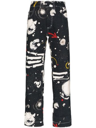 Charles Jeffrey Loverboy Asteroids Print straight-leg Jeans - Farfetch