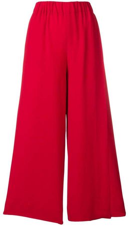 cropped palazzo trousers