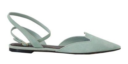 Flats Blue Suede Leather Ankle Strap – Brand Agent