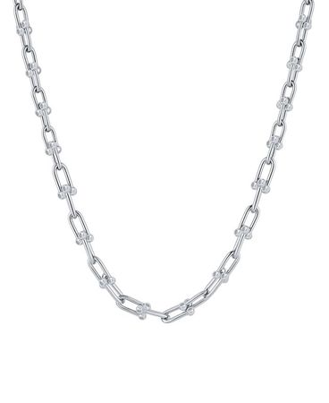 And Now This Fine Silver-Plated or 18K Gold-Plated Graduated Chain Link Necklace & Reviews - Necklaces - Jewelry & Watches - Macy's