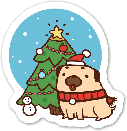 cute christmas stickers -