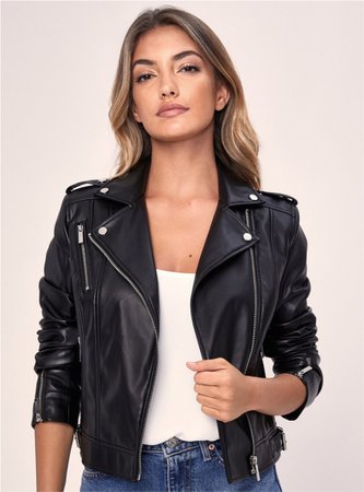 Lipsy faux leather biker jacket