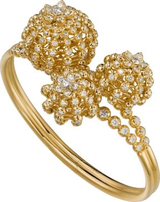 CRN6713417 - Cactus de Cartier bracelet - Yellow gold, diamonds - Cartier
