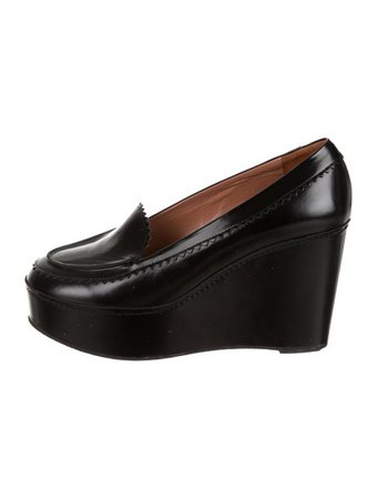 Carven Leather Wedge Loafers - Shoes - CAV29444 | The RealReal