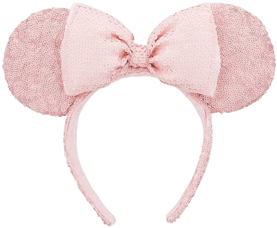 Disney - Parks Millennial Pink Minnie Mouse Ear Sequined Headband