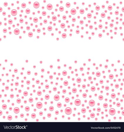 Seamless scattered pink pearls Royalty Free Vector Image