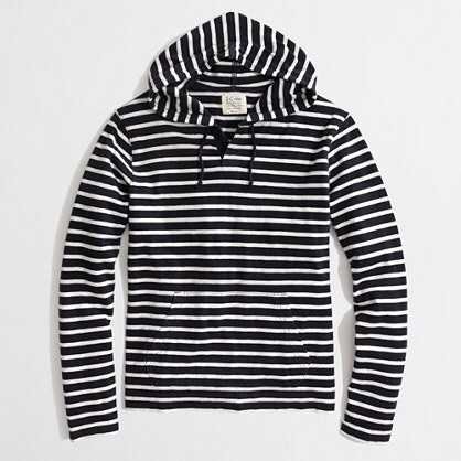 Black and White stripe hoodie
