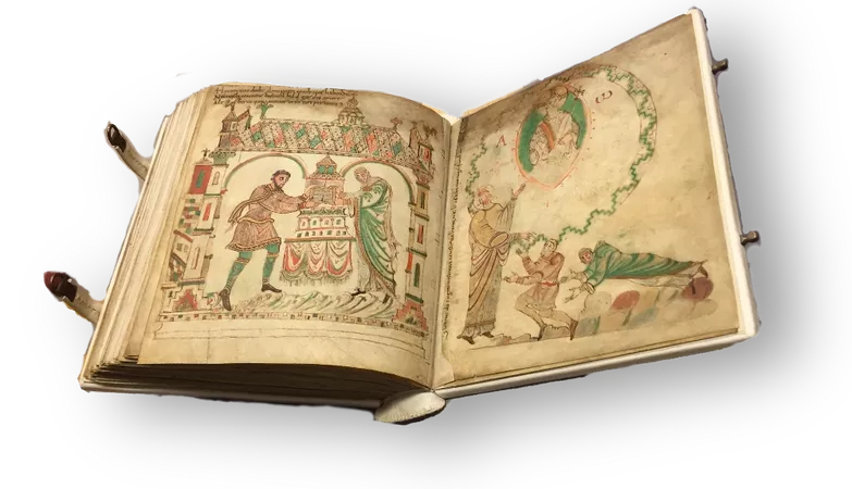 old book medieval book sticker by @piroskab