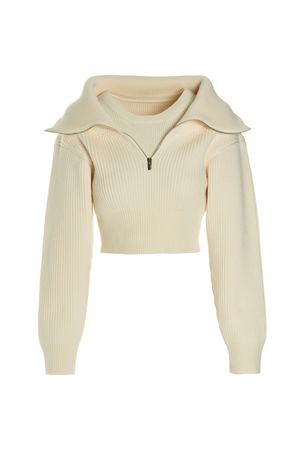 jacquemus cropped sweater