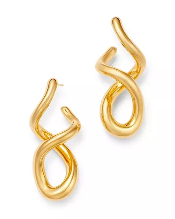 Bloomingdale's Twisted J Hoop Earrings in 14K Yellow Gold - 100% Exclusive | Bloomingdale's