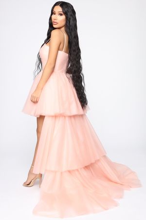 Angela High Low Gown - Pink