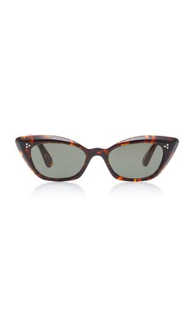 Bianka Cat-Eye Tortoiseshell Sunglasses by Oliver Peoples | Moda Operandi