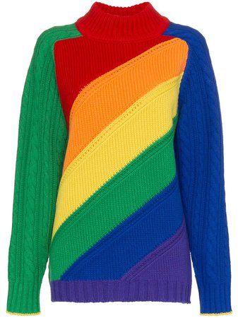 Burberry Suéter 'Rainbow' De Lã - Farfetch